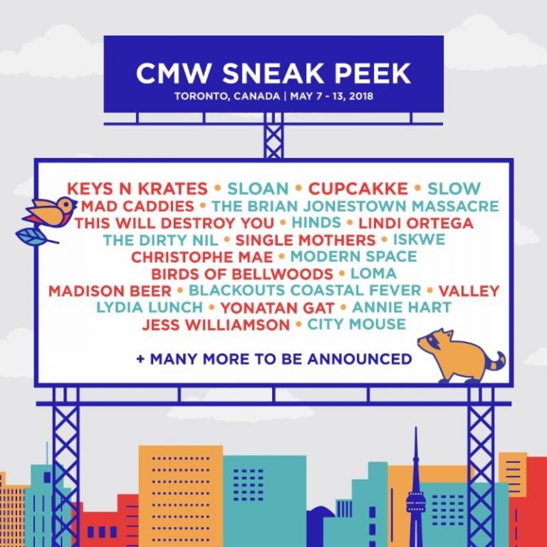 CMW 2018 Shares Sneak Peek Featuring This Will Destroy You, Cupcakke, Slow, Lydia Lunch, Sloan And More