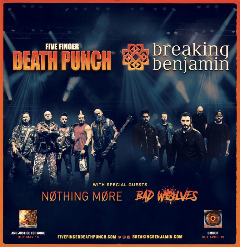 Five Finger Death Punch And Breaking Benjamin Announce 32-Date Summer Co-Headline Tour