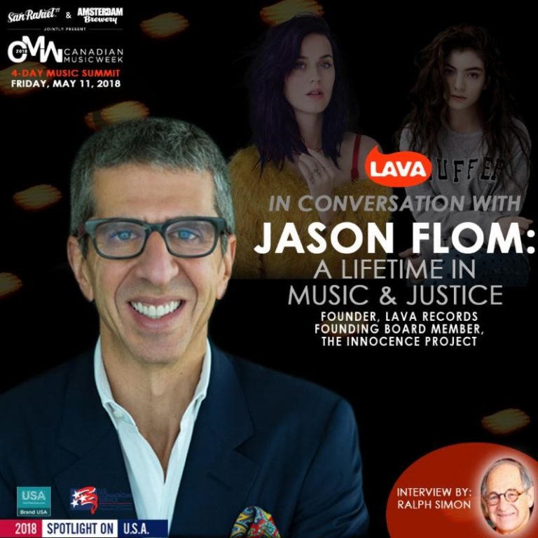 Canadian Music Week Announces “In Conversation With… Jason Flom: A Lifetime In Music & Justice”