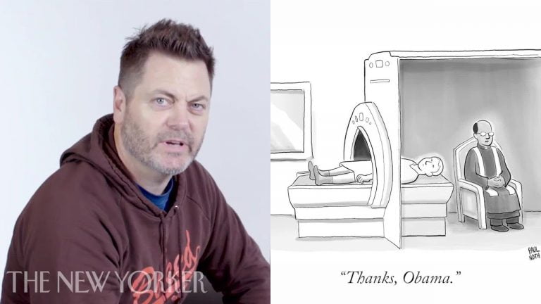 Nick Offerman Enters The New Yorker Caption Contest