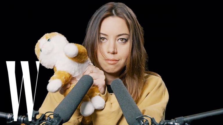 Aubrey Plaza Explores ASMR with Whispers, Peacock Feathers, and Cornflakes