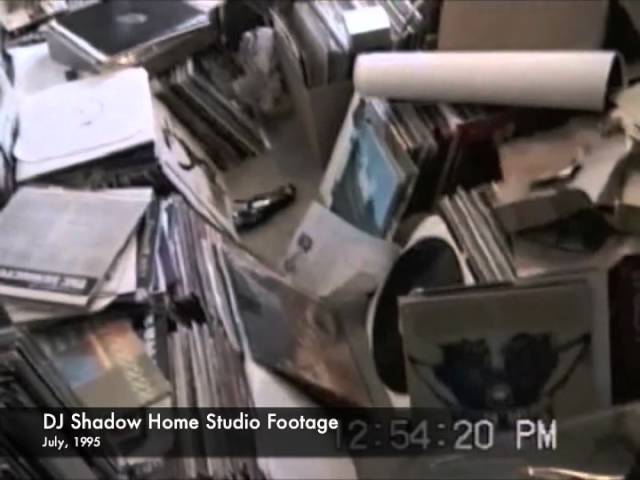Footage from DJ Shadow’s home studio in 1995