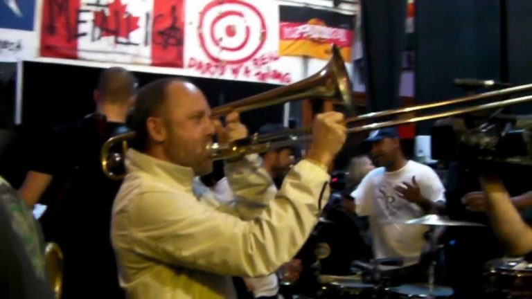Here’s a cool throwback: Lars from Metallica plays The Soul Rebels trombone