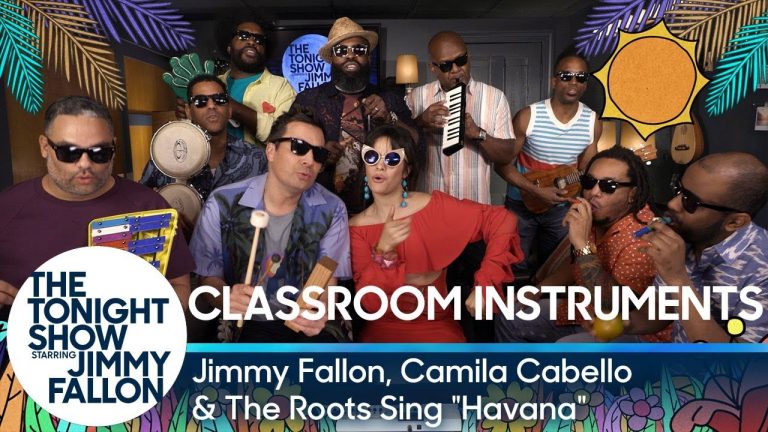 Jimmy Fallon, Camila Cabello, and The Roots Play ‘Havana’ With Classroom Instruments