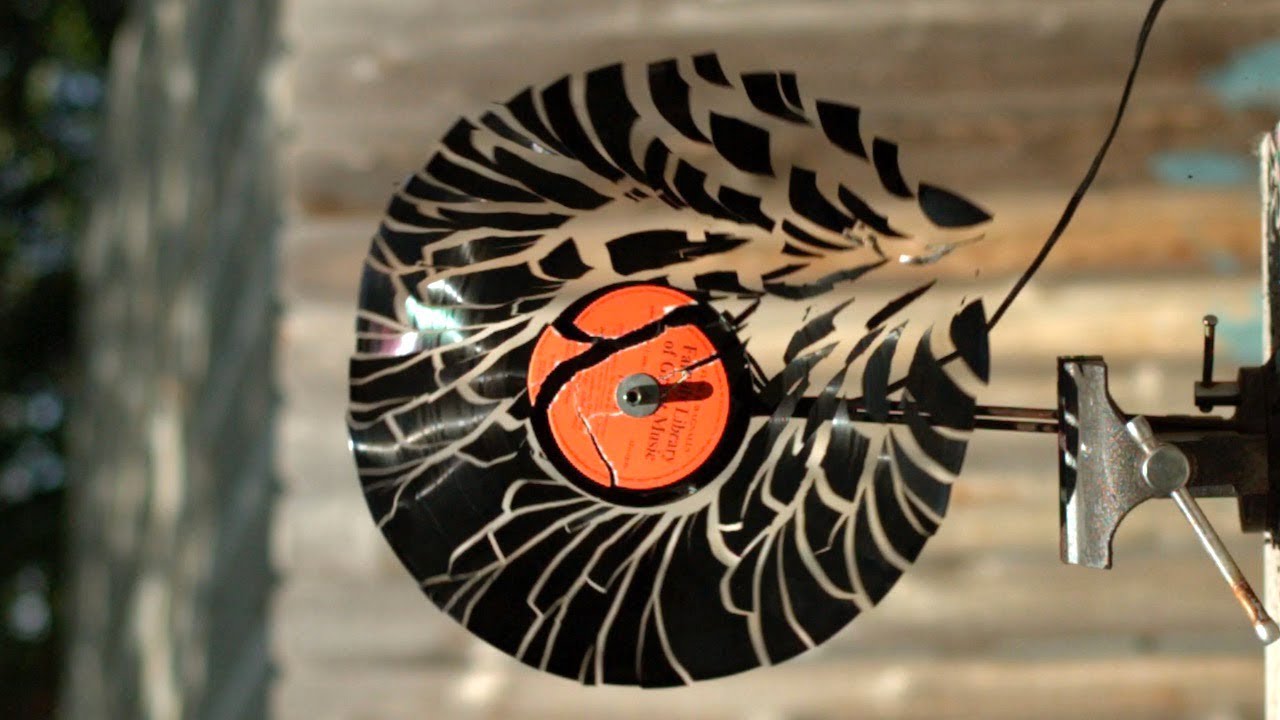 Spinning a Record to Pieces at 12,500fps That Eric Alper