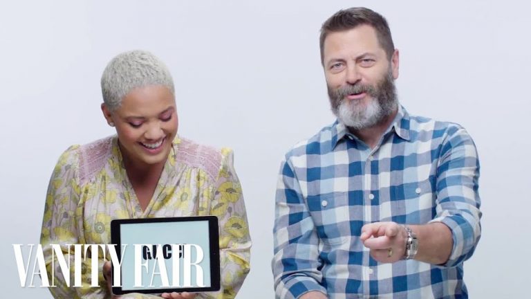 Nick Offerman and Kiersey Clemons Explain Millennial Slang