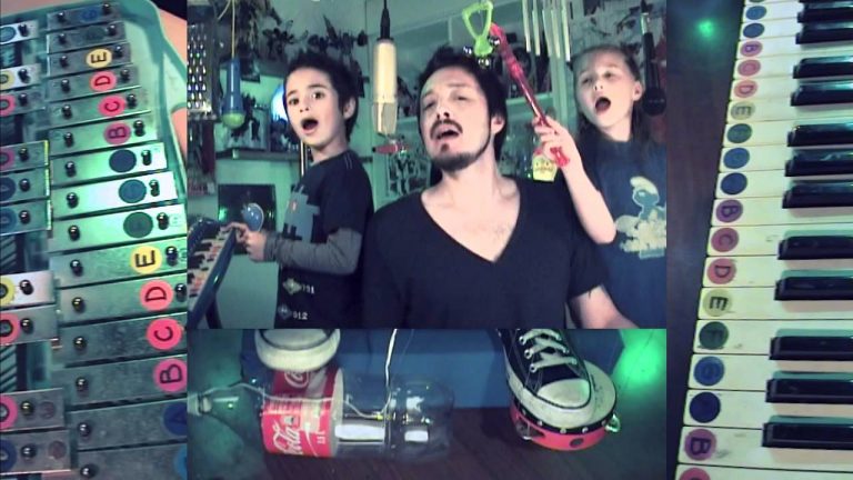 Father His Two Young Kids Adorably Perform Depeche Mode Classics
