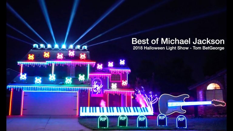 This Home Boasts The Greatest Halloween Light Show Synchronized To Michael Jackson Songs