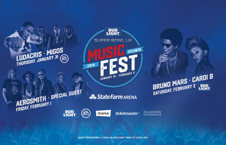 First Ever Bud Light Music Festival Brings Bruno Mars, Cardi B, Aerosmith, Ludacris, Migos, Lil Yachty, Lil Baby To Super Bowl Eve
