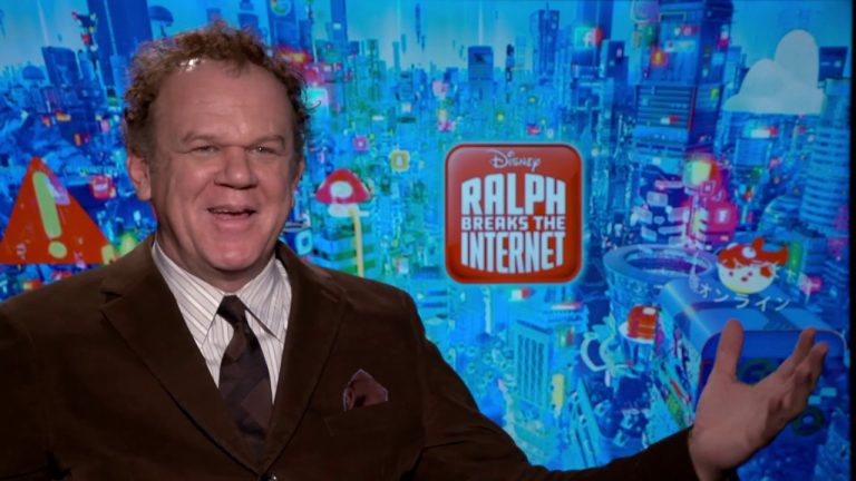 John C. Reilly on Ralph Breaks the Internet, Sarah Silverman & mascot hugging