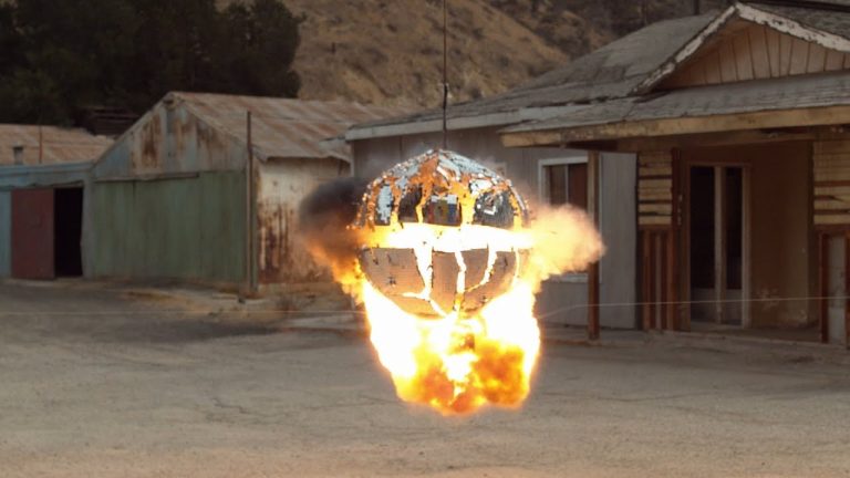 Father-Son Team Explodes A Disco Ball In Super-Slow Motion