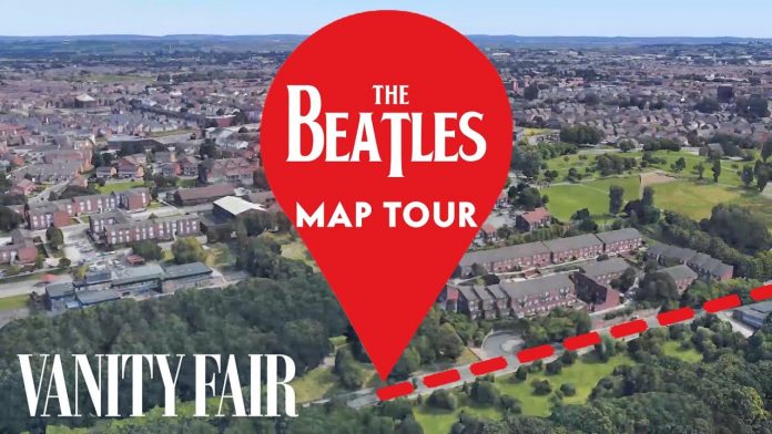 beatles tour map