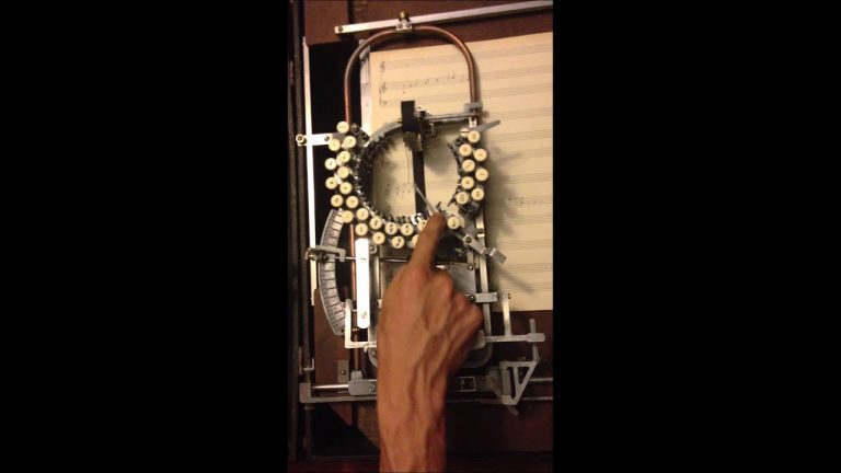 Ever Seen How Easy It Was To Create Music Sheet Music With A Keaton Music Typewriter?