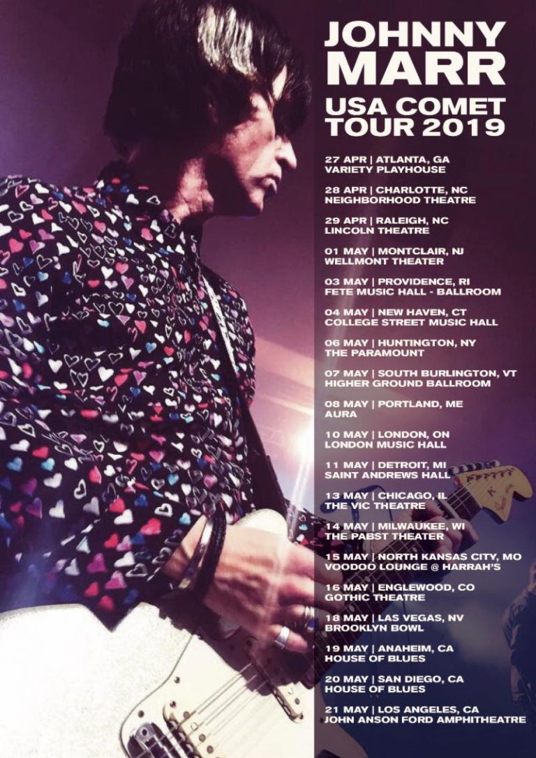 Johnny Marr Announces North American Tour