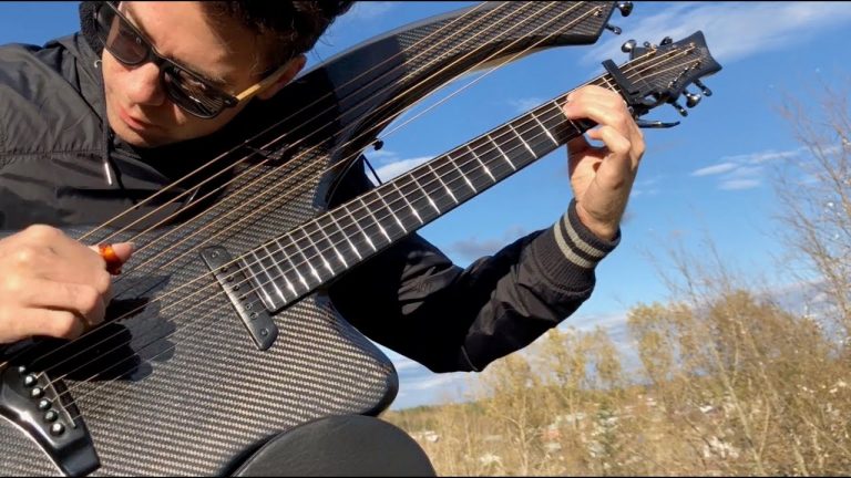 Guy Covers The Rolling Stones Song ‘Paint It Black’ On A Carbon Fiber Harp Guitar