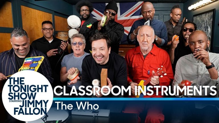 Jimmy Fallon, The Who and The Roots Sing “Won’t Get Fooled Again” with Classroom Instruments
