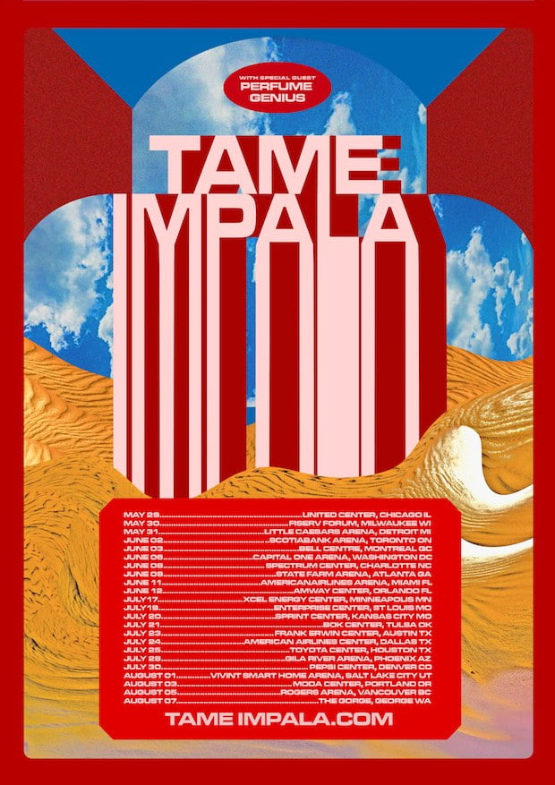 Tame Impala and Perfume Genius have announced a joint tour in 2020