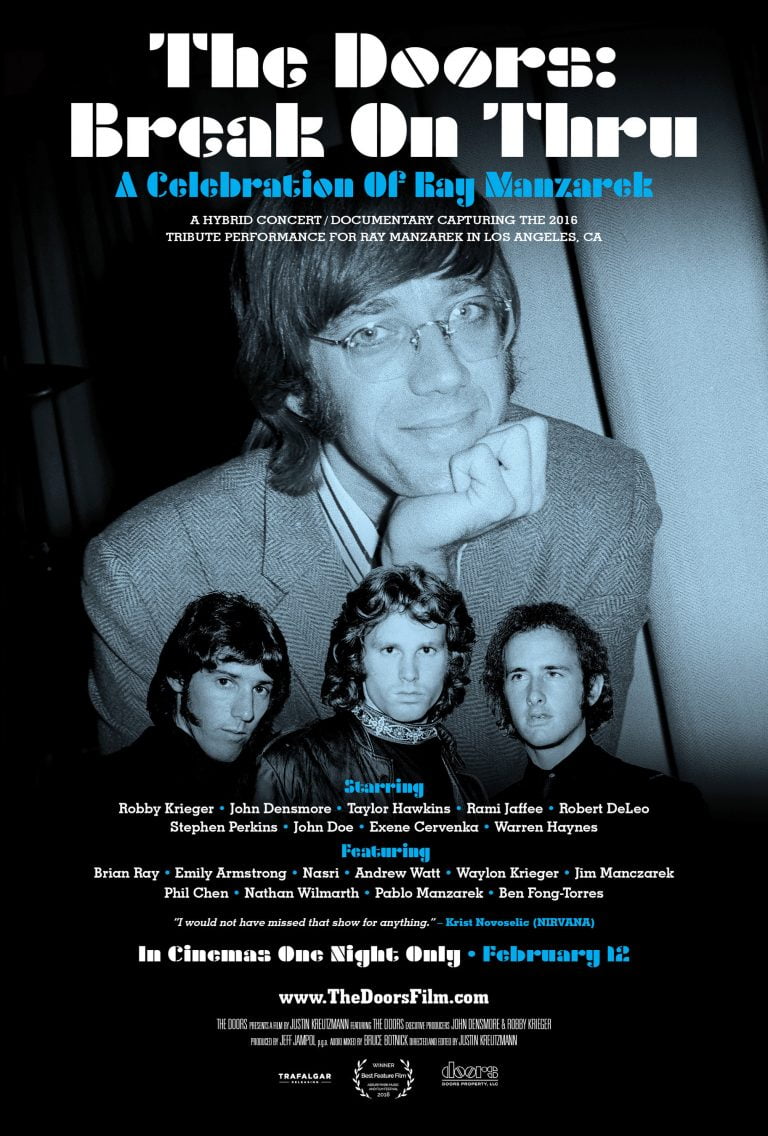 The Doors And Trafalgar Releasing Present The Doors: Break On Thru – A Celebration Of Ray Manzarek In Cinemas Worldwide On February 12, 2020