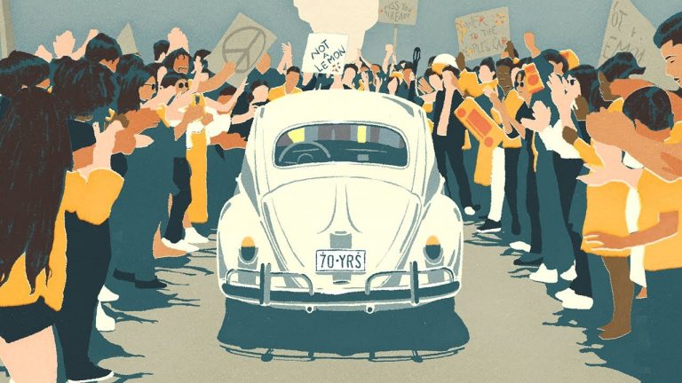 A Volkswagen Beetle Drives ‘The Last Mile’ After 70 Years
