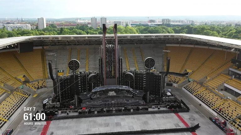 A Time Lapse Of A Rammstein Concert Being Set Up Over 60 Hours