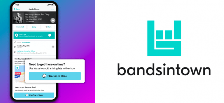 Get Me To the Show!: Bandsintown and Waze Partner to Make the Ride to the Concert Easier