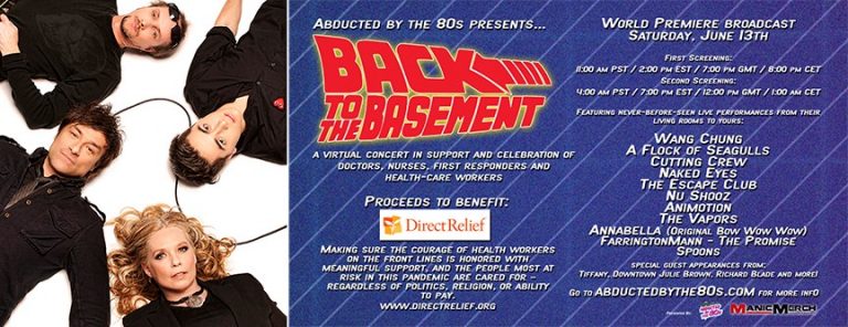 The Spoons Head Back To The Basement in Special 80s Revival LIVE Virtual Concert w/ Wang Chung, A Flock Of Seagulls THIS SATURDAY