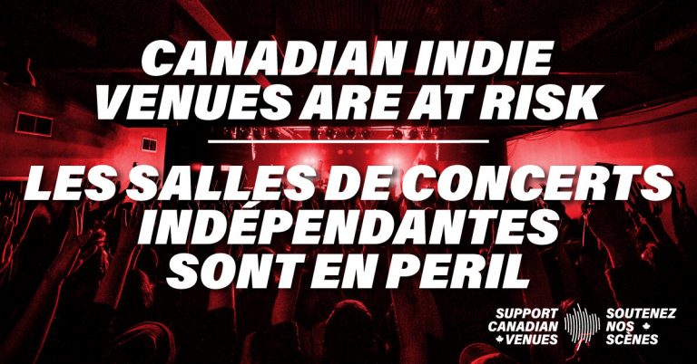 The Canadian Independent Venue Coalition launches #SupportCanadianVenues Initiative