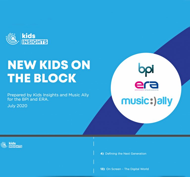 ‘New Kids on the Block’ report following BPI & ERA Insight Session with Music Ally & Kids Insights