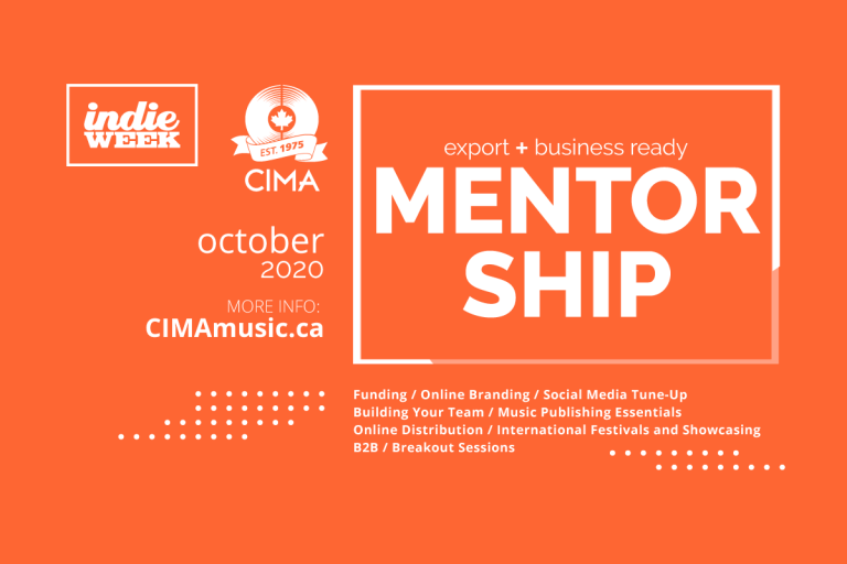Registration Now Open for CIMA and Indie Week’s Online Live Mentorship Program