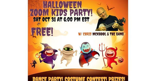 Sultans Of String’s Chris MCKHOOL & THE GANG Present A Free Kids Halloween Zoom Party Online October 31