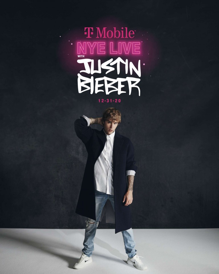 Justin Bieber Returns To The Live Stage, Partners With T-Mobile For Next-Level New Year’s Eve Concert