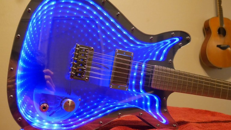 Guy Builds A Guitar With An Infinity Mirror Inside And Just…Wow.