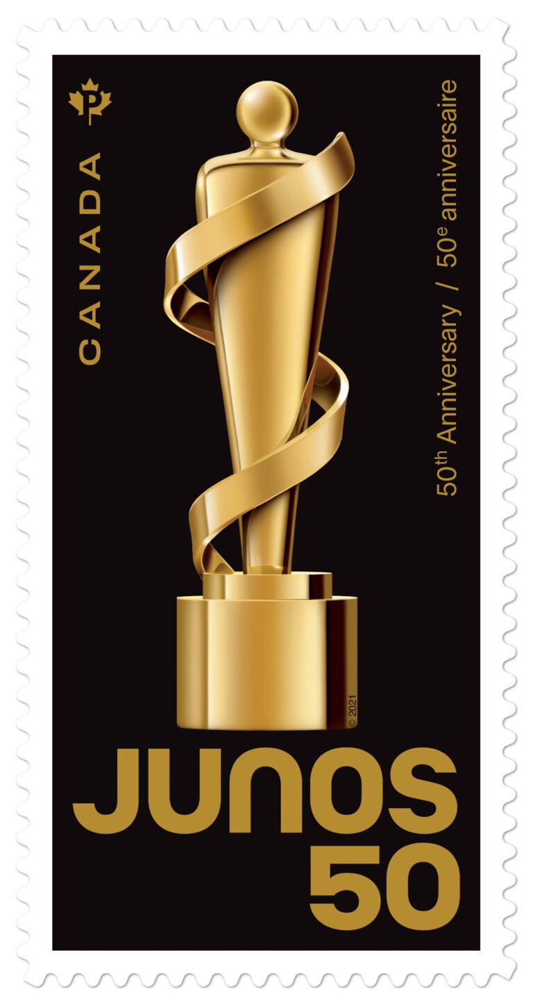 Canada Post Celebrates The JUNO Awards’ Golden Anniversary With Beautiful Stamp
