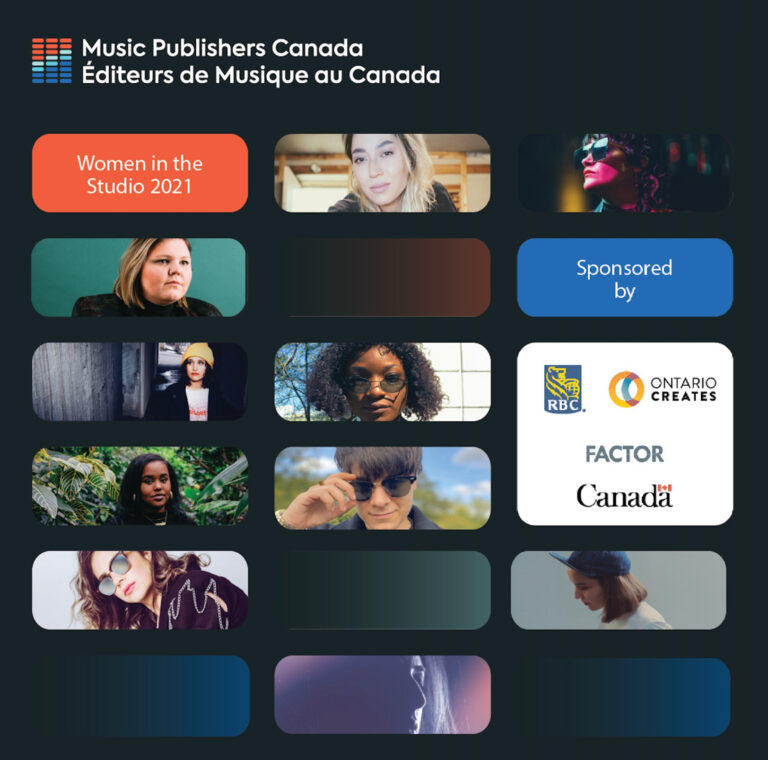 Music Publishers Canada Announces Participants of 2021 Women in the Studio National Accelerator Program