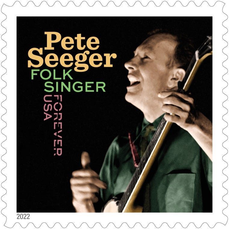 U.S. Postal Service Reveals New Pete Seeger Stamp for 2022