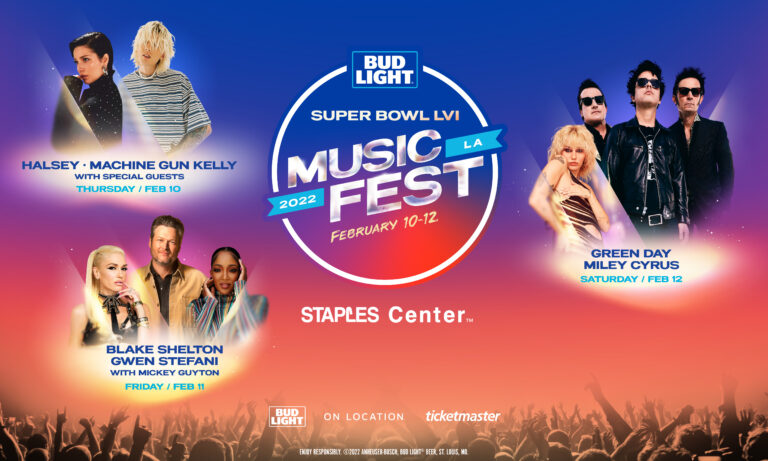 Bud Light Super Bowl Music Fest Returns With Green Day, Miley Cyrus, Halsey, Machine Gun Kelly and More