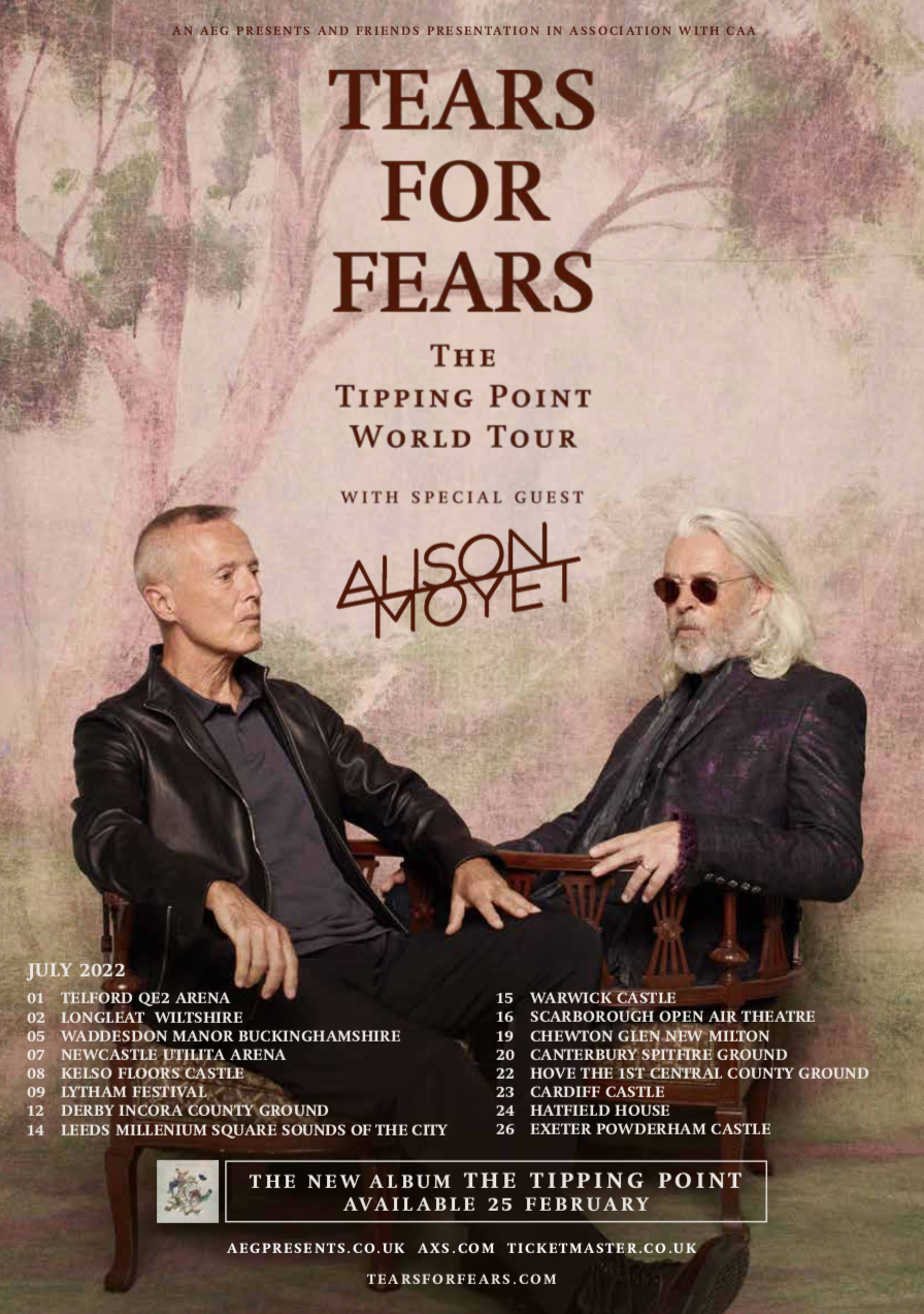 Tears For Fears Announce UK Tour For 2022 That Eric Alper