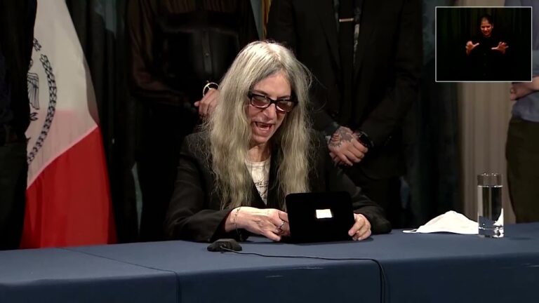 Music Icon Patti Smith Given Key To NYC By Mayor Bill de Blasio