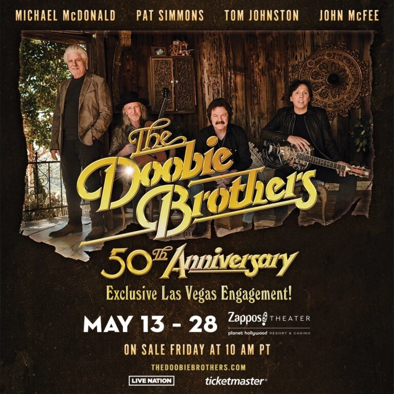 The Doobie Brothers Announce Exclusive Las Vegas Limited Engagement At Zappos Theater
