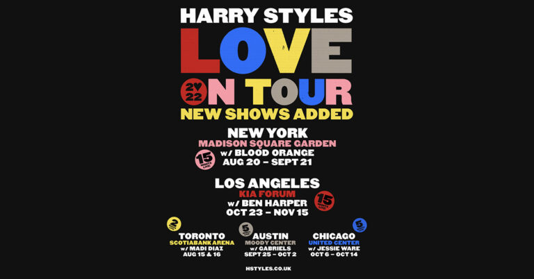 Harry Styles Announces Ten Additional Shows For Love On Tour 2022 And Sells Out All 42 Dates