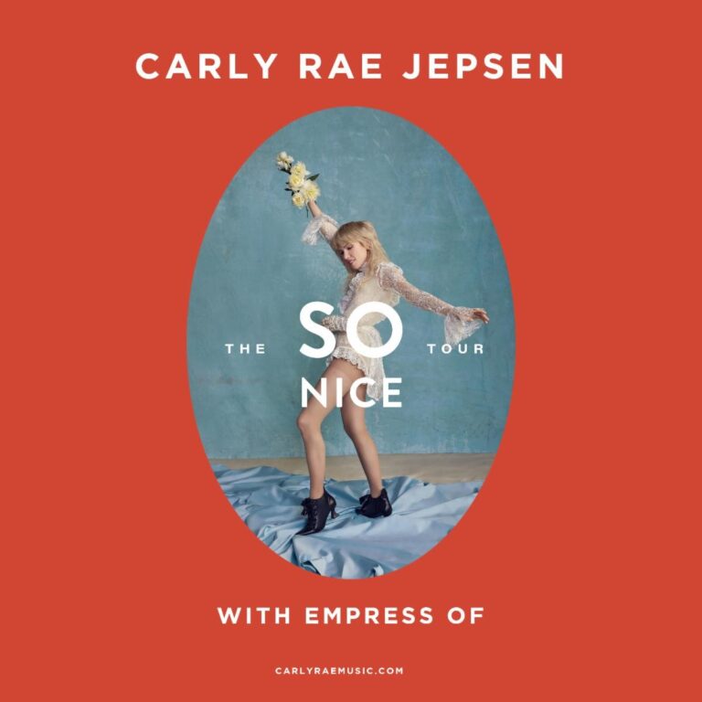 Carly Rae Jepsen Announces The So Nice Tour
