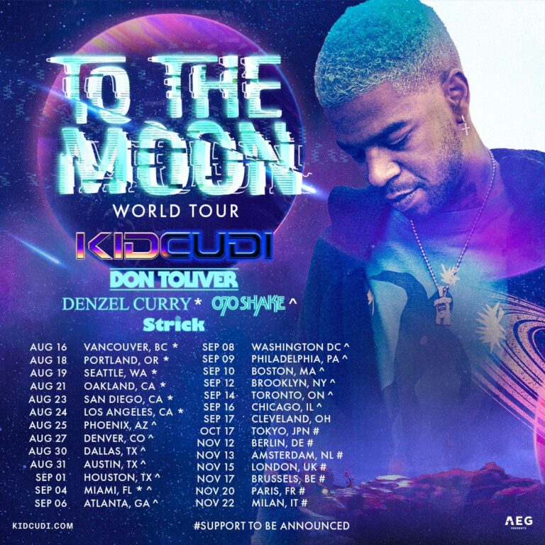 Kid Cudi Announces “To The Moon – 2022 World Tour”