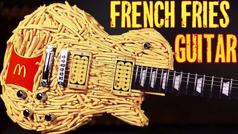 Guy Makes An Electric Guitar Made Out of French Fries
