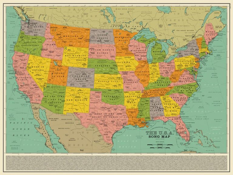 You’re Going To Want This USA Song Map From Dorothy