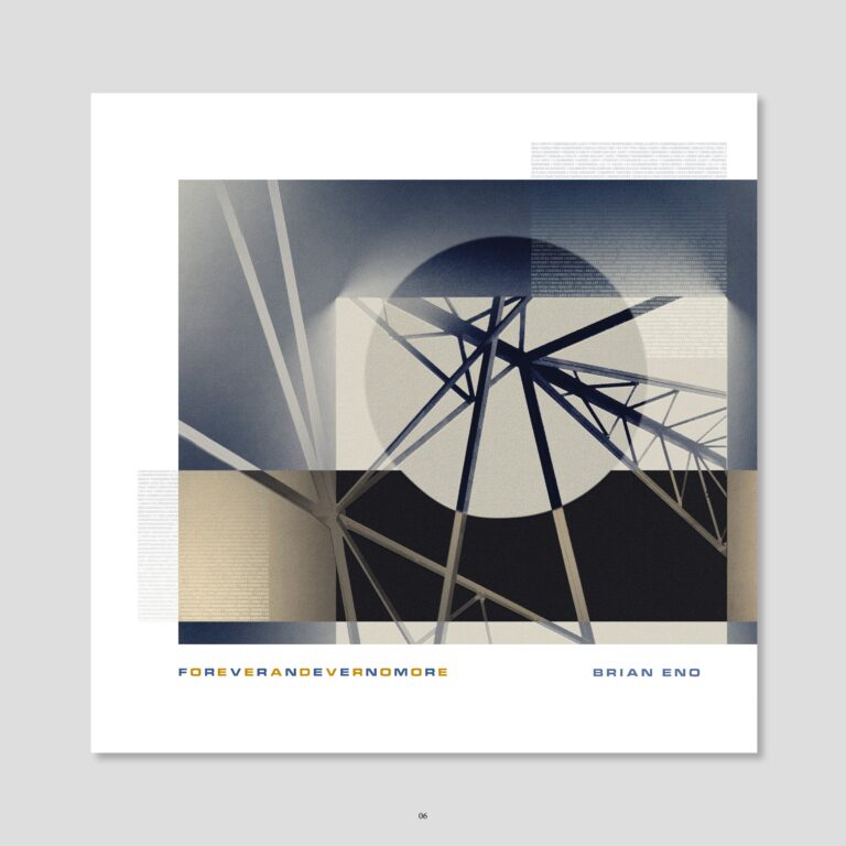 Brian Eno will release his 22nd studio album FOREVERANDEVERNOMORE on October 14