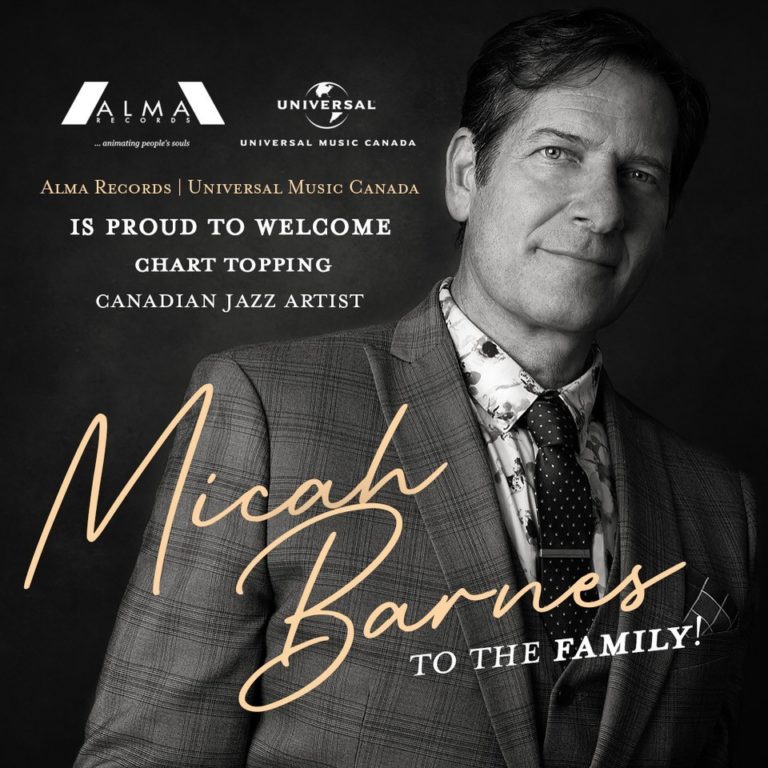 Alma Records Signs #1 Jazz Chart Topper MICAH BARNES To Their Artist Roster