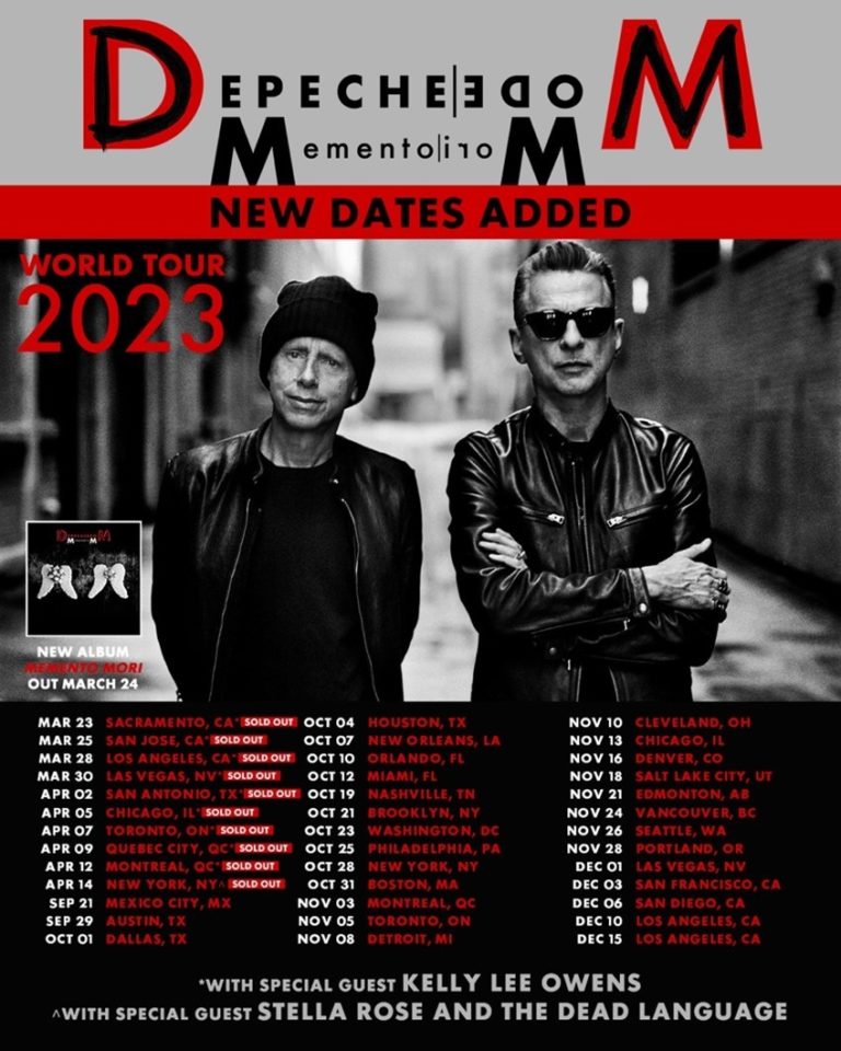 Depeche Mode Announce 29 Additional North American Dates on the Memento Mori World Tour