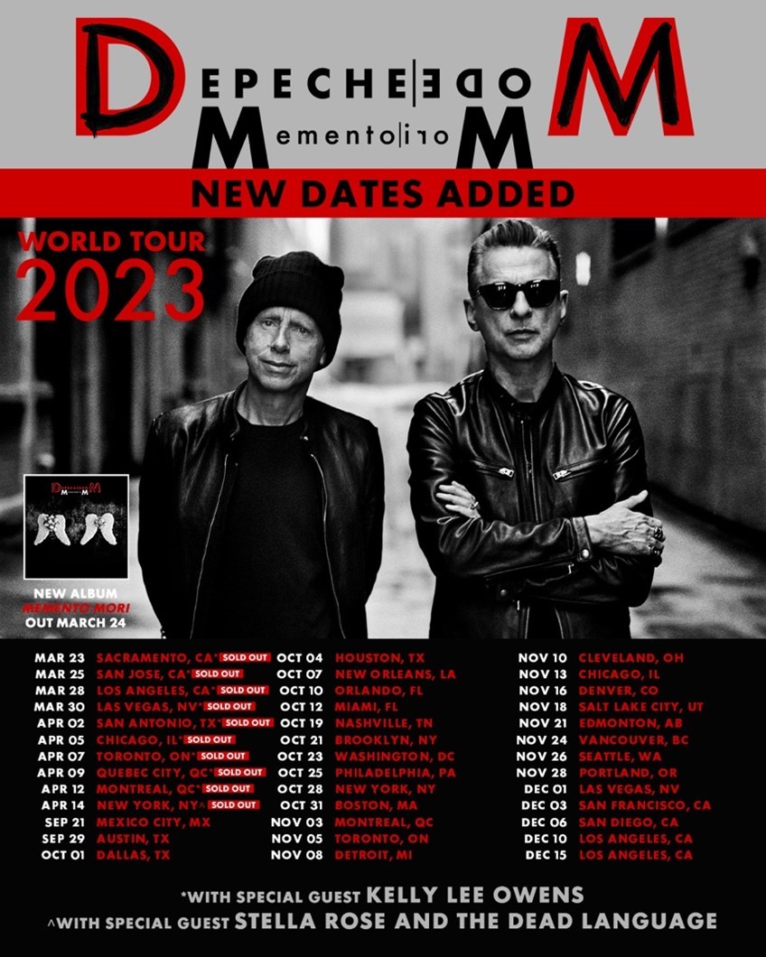 Depeche Mode Announce 29 Additional North American Dates on the Memento