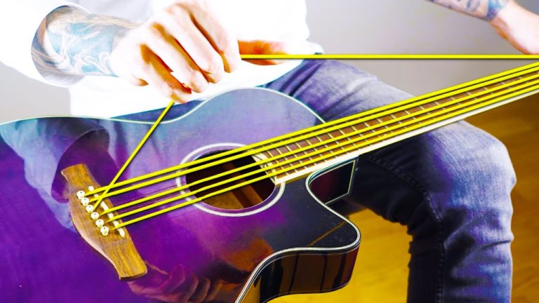 Musician Replaces Guitar Strings With Elastic Bands