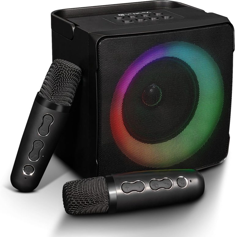 Vangoa Karaoke Machine with 2 Wireless Microphones Is Your Next Party-Starter